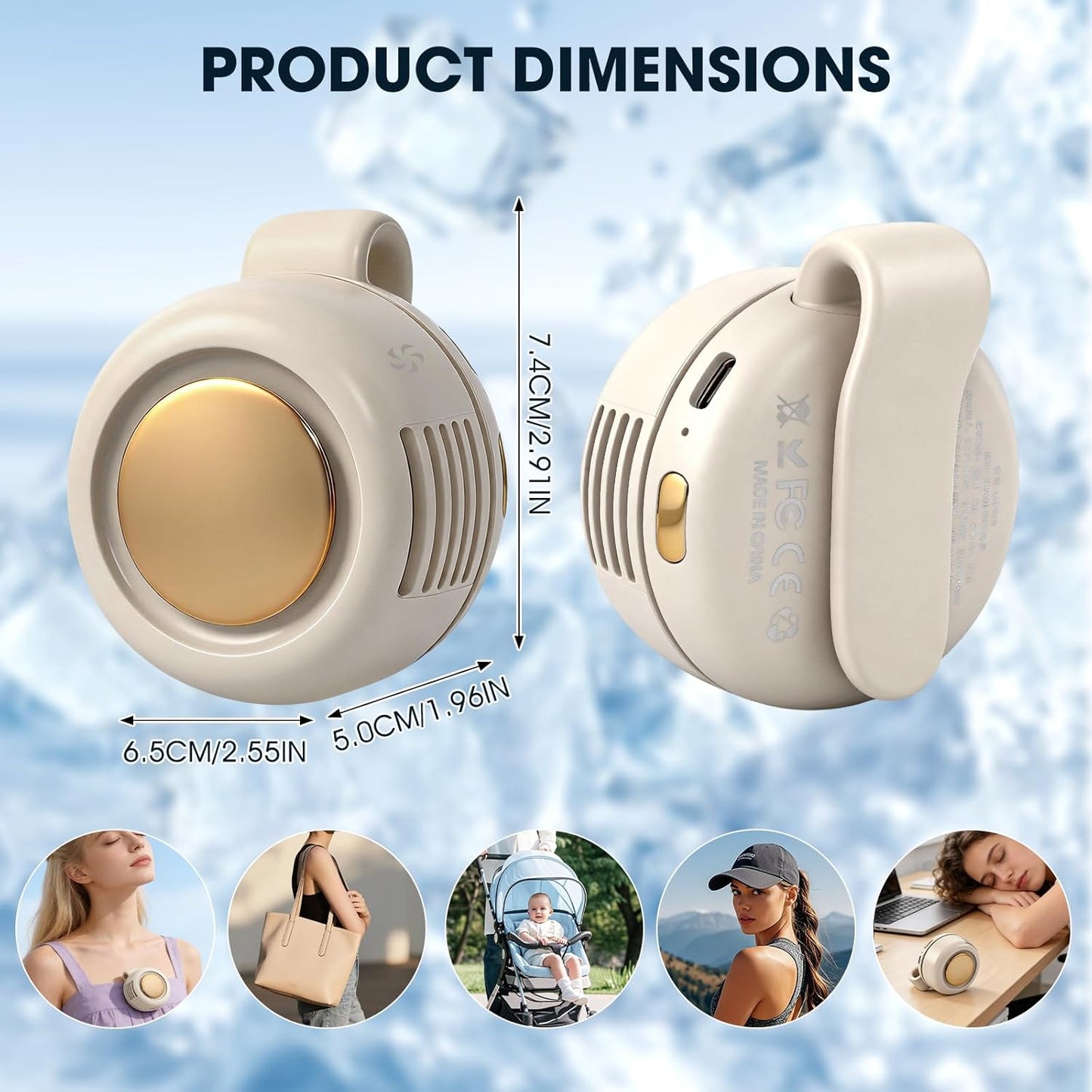 Draagbare Clip-On Ventilator