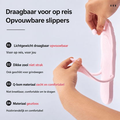 Opvouwbare Reisslippers