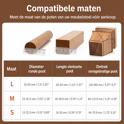 FloorGuard™ Stoelpootbeschermers