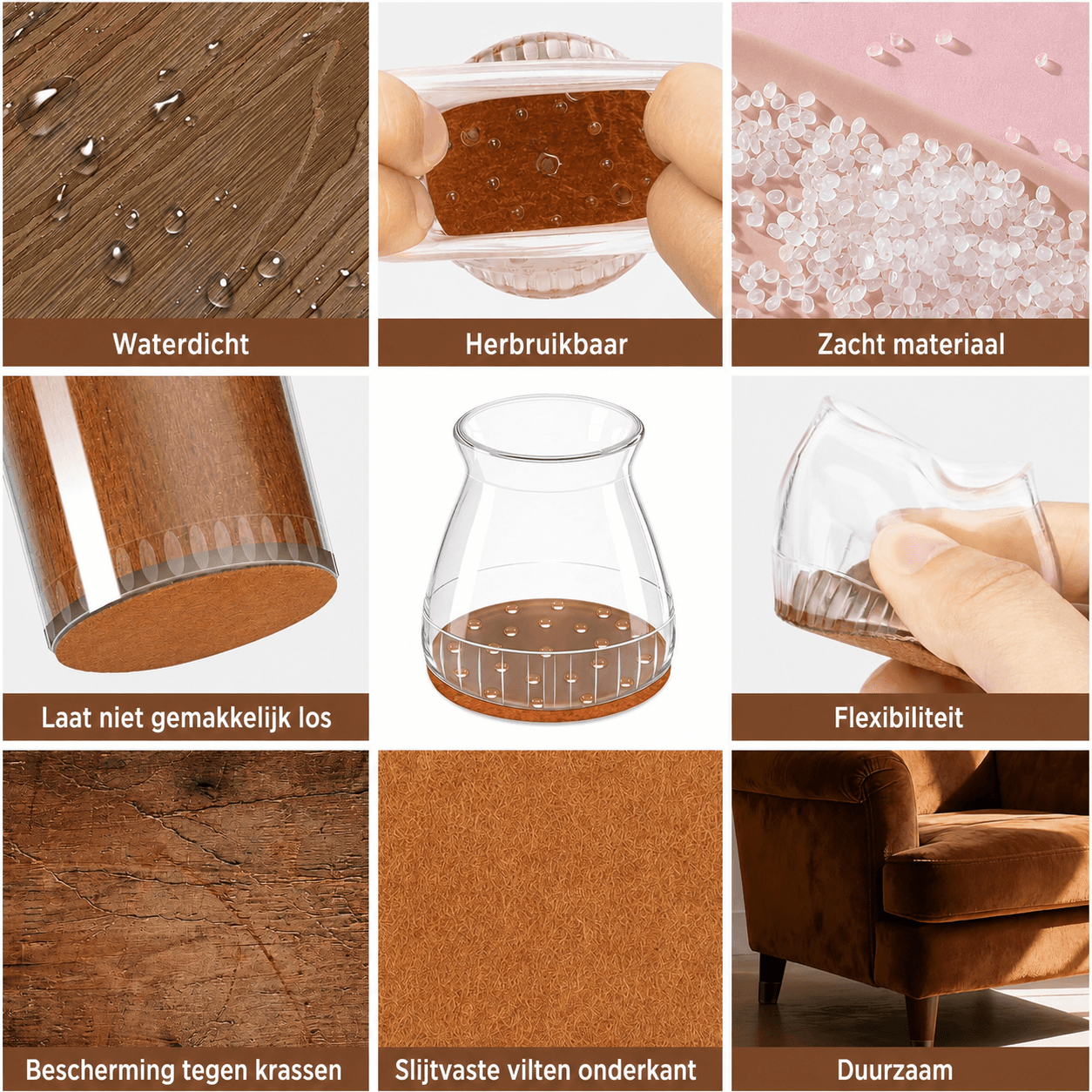 FloorGuard™ Stoelpootbeschermers